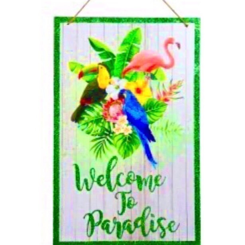 🌴 WELCOME TO PARADISE SIGN 🌴